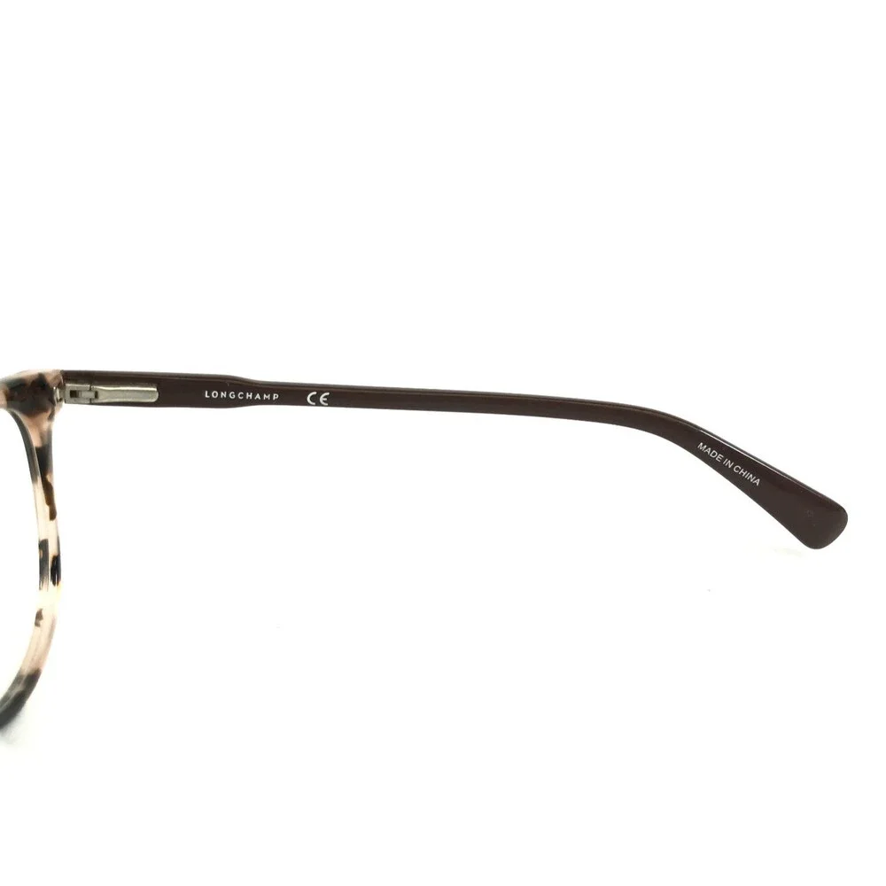 Longchamp Eyeglasses Frames LO2608 690 Pink Tortoise Round Full Rim 49-19-140